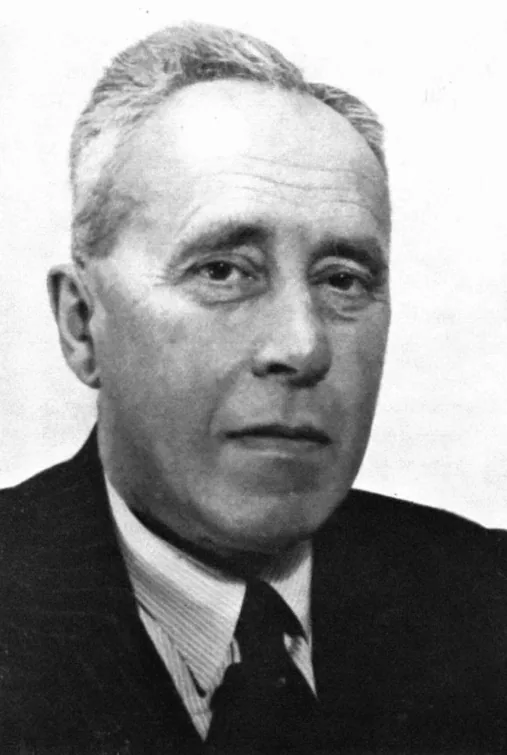 1930年から1945年ごろに撮影されたヨハン・ホイジンガの肖像