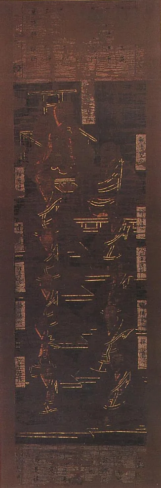 室町時代に描かれた親鸞と関連人物の連座御影